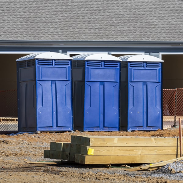 is there a specific order in which to place multiple portable restrooms in Batesville